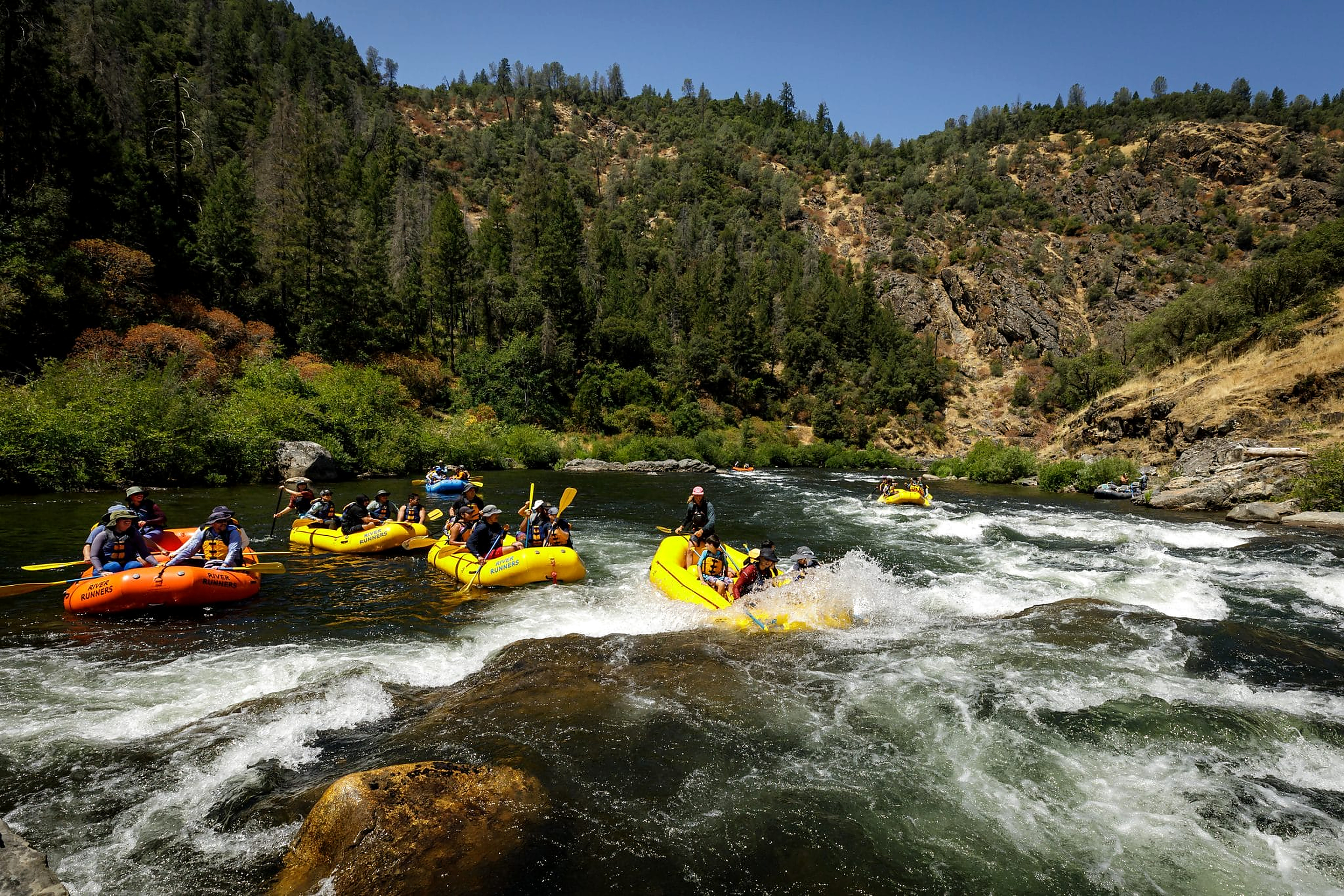 Whitewater rafting on the South Fork of the American River